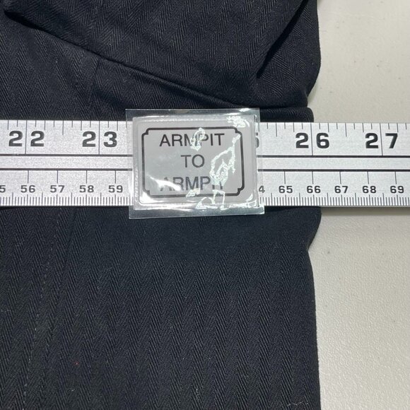 GRIND By Coffeeshop Mens Jacket Sports Coat Size‎ XXL Black Pinstripe Trandy - Picture 9 of 16